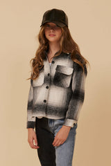 FLANNEL SHACKET- BLACK | Vintage Havana Clothing