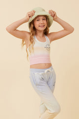 Sunstruck Ombre Racerback Crop Top | Vintage Havana Clothing