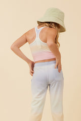Sunstruck Ombre Racerback Crop Top | Vintage Havana Clothing