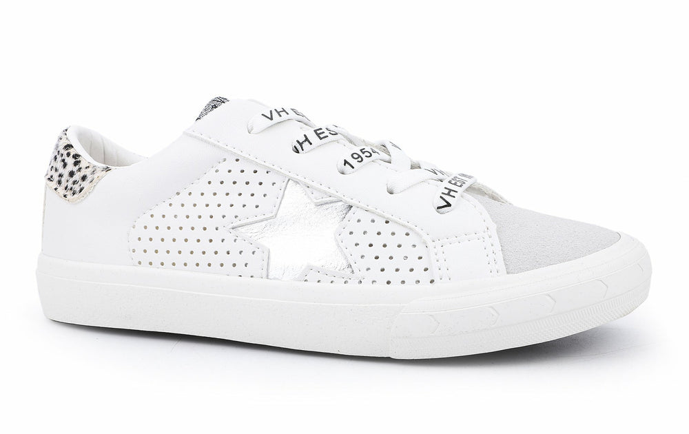 KIDS GLORIA - WHITE CHEETAH MULTI | Vintage Havana Shoes