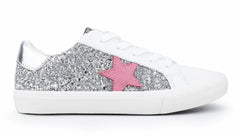 KIDS GLORIA - WHITE SILVER PINK | Vintage Havana Shoes
