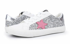 KIDS GLORIA - WHITE SILVER PINK | Vintage Havana Shoes