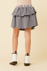 Plaid Waistband Layered Skirt | Vintage Havana Women