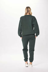 Deep Emerald Green Proweave Crewneck Sweatshirt | Vintage Havana Women
