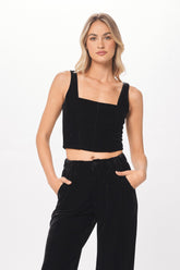Black Velvet Corset Top | Vintage Havana Women