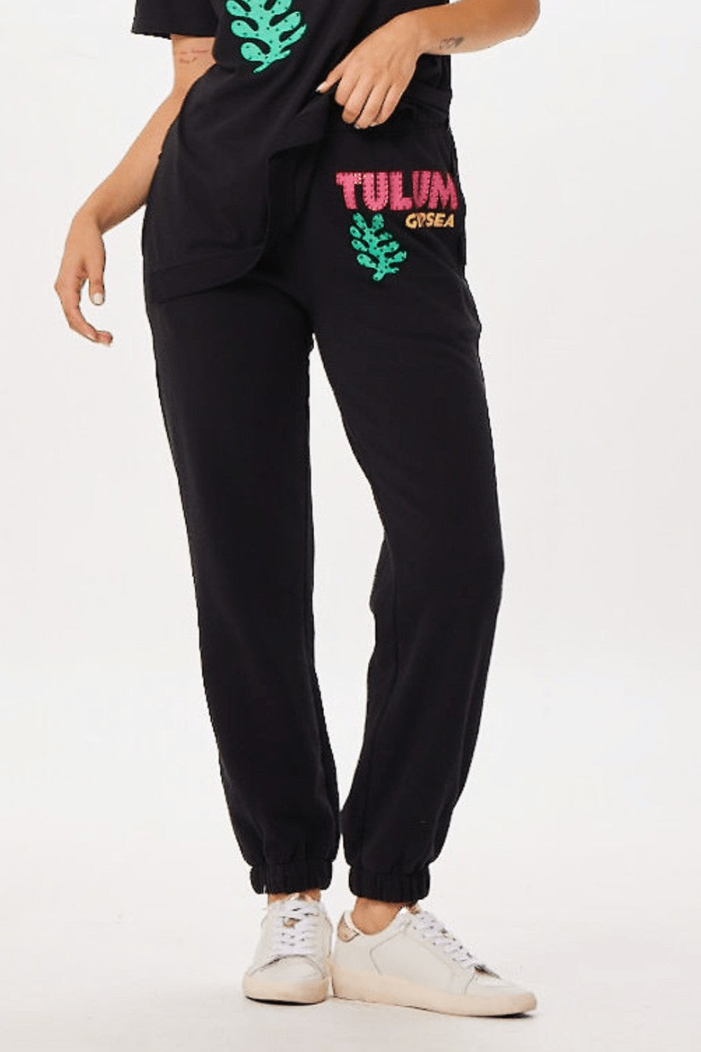 Black Tulum Jet Setter Surf Wash Jogger | Vintage Havana Women