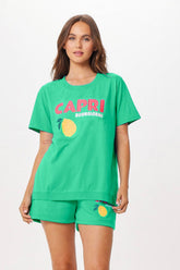 Surf Green Capri Jet Setter T-Shirt | Vintage Havana Women