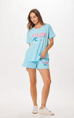 Tropical Blue Malibu Jet Setter T-Shirt | Vintage Havana Women