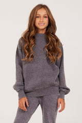 Unisex Burnout Fleece Long Sleeve Crewneck | Vintage Havana Clothing