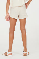 Sand Stone Washed Texture Shorts | Vintage Havana Clothing