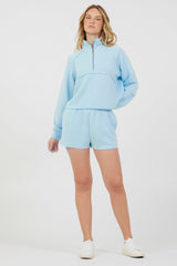Sailboat Blue Cloud Fleece Shorts | Vintage Havana Women