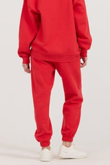 Red/ Black/ Light Grey Garment Dye Jogger W/ Screen Print | Vintage Havana Women