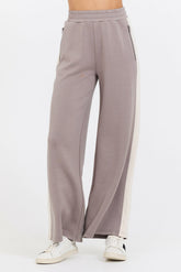 Taupe/ South Beach Sand Colorblock Cloud Fleece Pant | Vintage Havana Women
