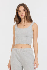 Pure Grey Fleece Corset | Vintage Havana Women