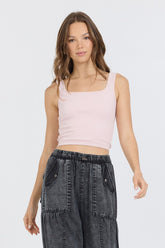 Soft Pink Seamless Tank Top | Vintage Havana Women