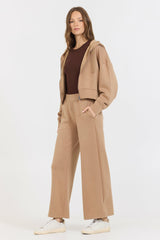 Caramel Cloud Fleece Crop Zip Up | Vintage Havana Women