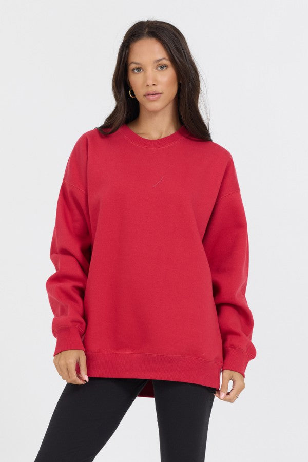 Red Proweave Crewneck | Vintage Havana Women