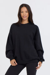 Black Proweave Crewneck | Vintage Havana Women