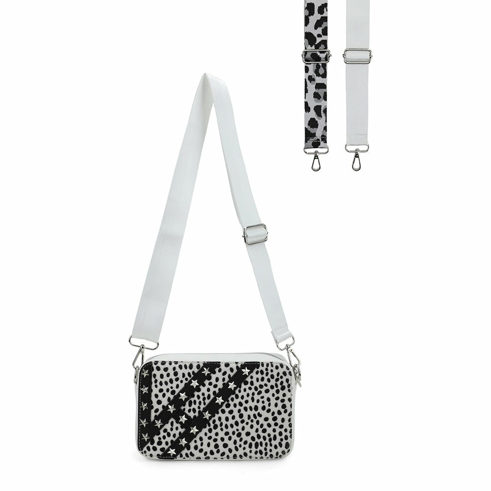 JOYCE BAG - WHITE CHEETAH | Vintage Havana Women
