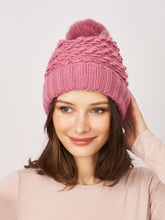 TURN UP POMPOM HAT - BLUSH | Vintage Havana Women
