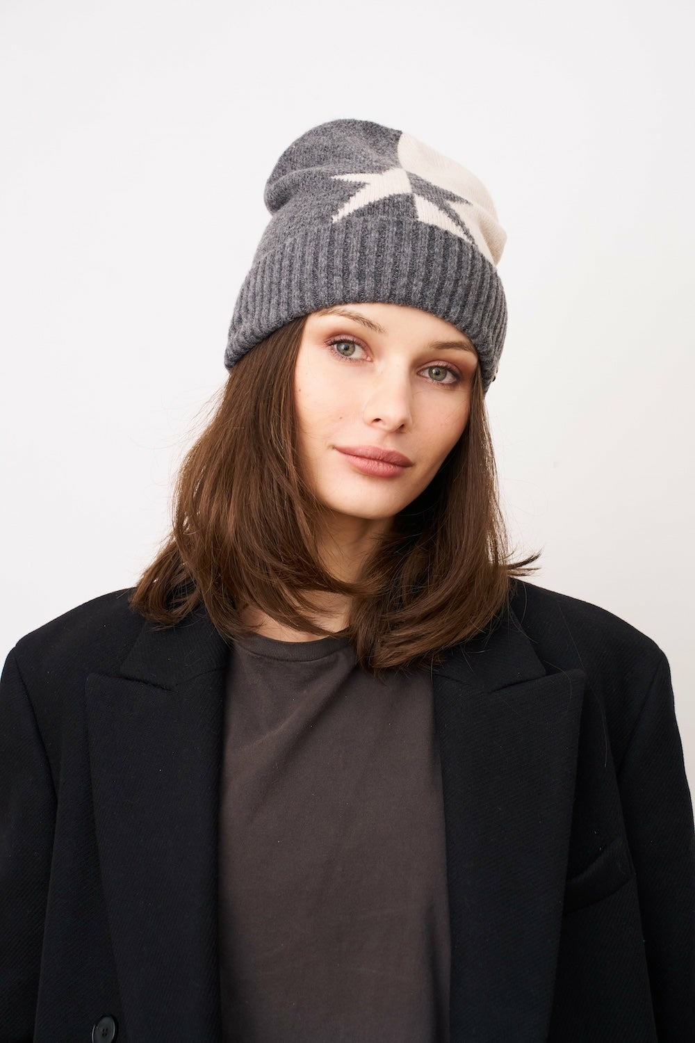 STAR PATTERN BEANIE | Vintage Havana Women