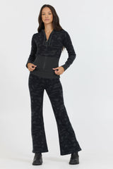 Autumn Camo Slim Fit Knit Zip Up | Vintage Havana Women