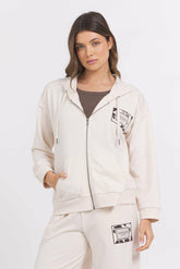 Suede Terry Zip Up | Vintage Havana Women