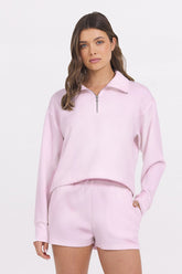 Paradise Pink Cloud Quarter Zip | Vintage Havana Women