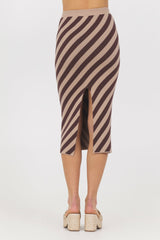 Striped Knit Midi Skirt | Vintage Havana Women