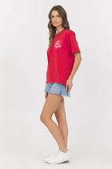 Washed Graphic Tee Give Love Back | Vintage Havana Women