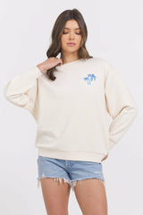 SURF WASH EMBROIDERED CREWNECK | Vintage Havana Women