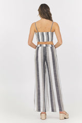 Metallic Stripe Cut Out Tank | Vintage Havana Women