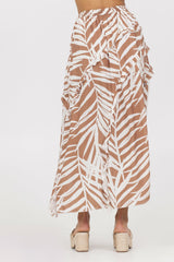 Printed Rayon Ruffle Maxi Skirt | Vintage Havana Women