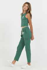 Hunter Green ‘Love’ Pocket Jogger | Vintage Havana Clothing