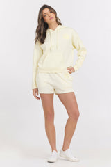 Garment Dye Embroidered Shorts + Hoodie 2-Piece Set | Vintage Havana Women