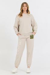 Bandana Patch Jogger + Crew 2-Piece Set | Vintage Havana Women