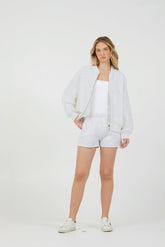 Grey Icicle Fleece Zip Up + Joggers 2-Piece Set | Vintage Havana Women