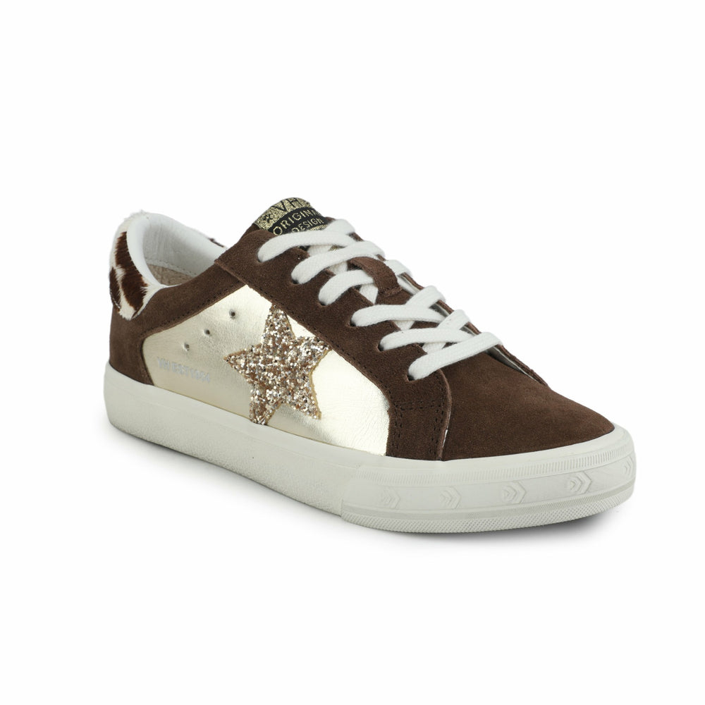 GRANDE - BROWN SUEDE/GOLD FOIL | Vintage Havana Women