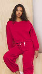 Fleece Crewneck w/ Star Applique | Vintage Havana Women