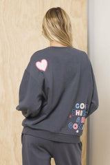 Printed Surf Wash Crew w/ Patches | Vintage Havana Women