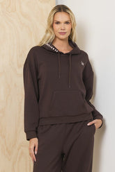 Teddy Fleece Hoodie w/ Whipstitch | Vintage Havana Women