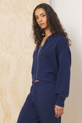 Cloud Fleece Crop Zip Up | Vintage Havana Women