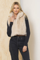 Cozy Fur Vest | Vintage Havana Women