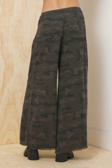 Tencel Wide Leg Pant - Camo | Vintage Havana Women
