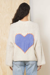 Jacquard Heart Sweater | Vintage Havana Women
