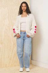 Heart Jacquard Cardigan | Vintage Havana Women