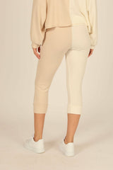 Brushed Hacci Rib Split Jogger | Vintage Havana Women