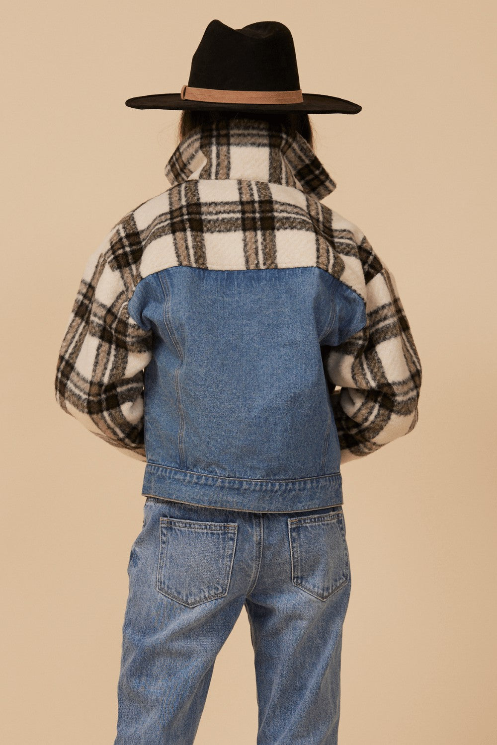 DENIM AND PLAID JACKET | Vintage Havana Women