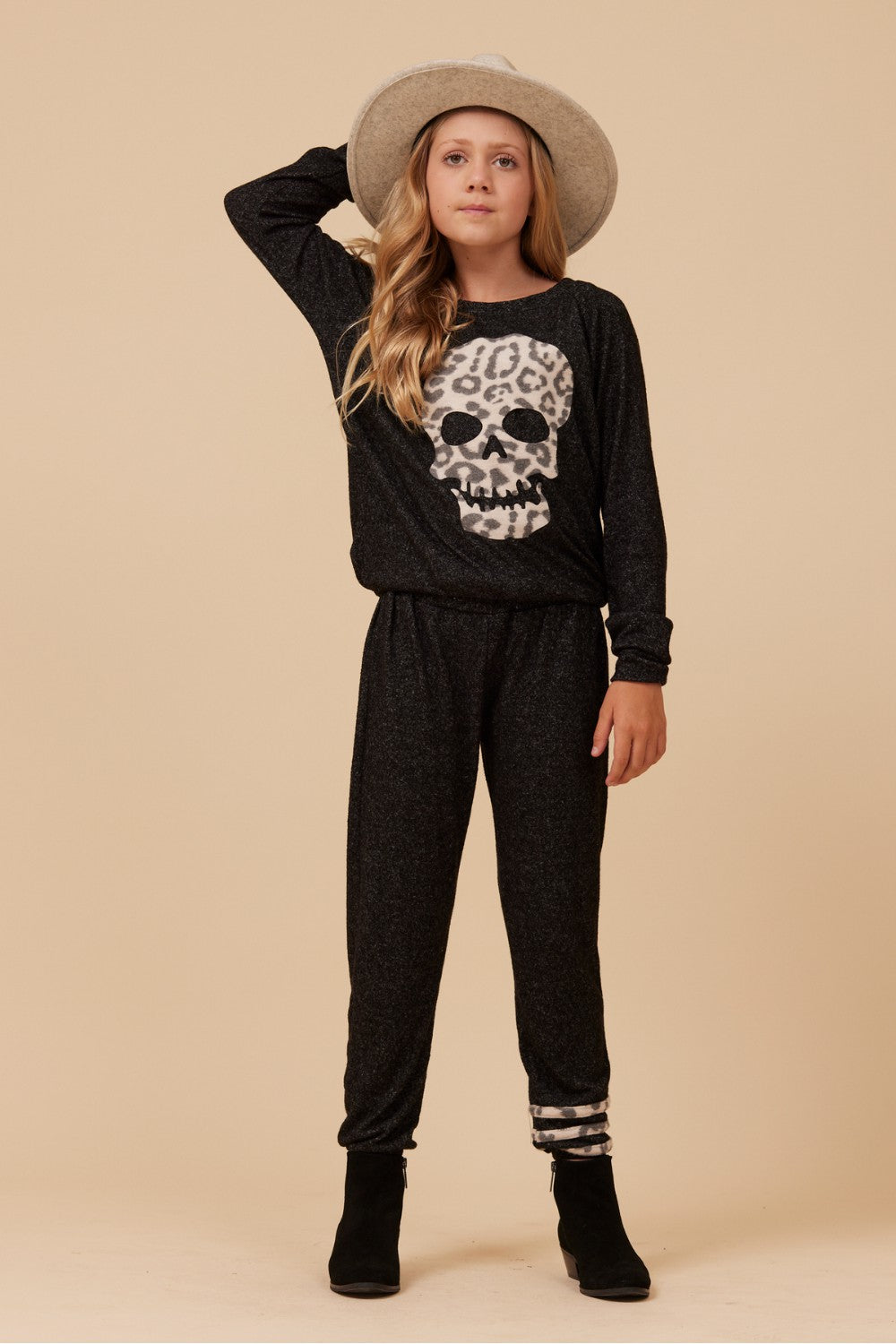 LEOPARD STRIPE HACCI JOGGER | Vintage Havana Clothing