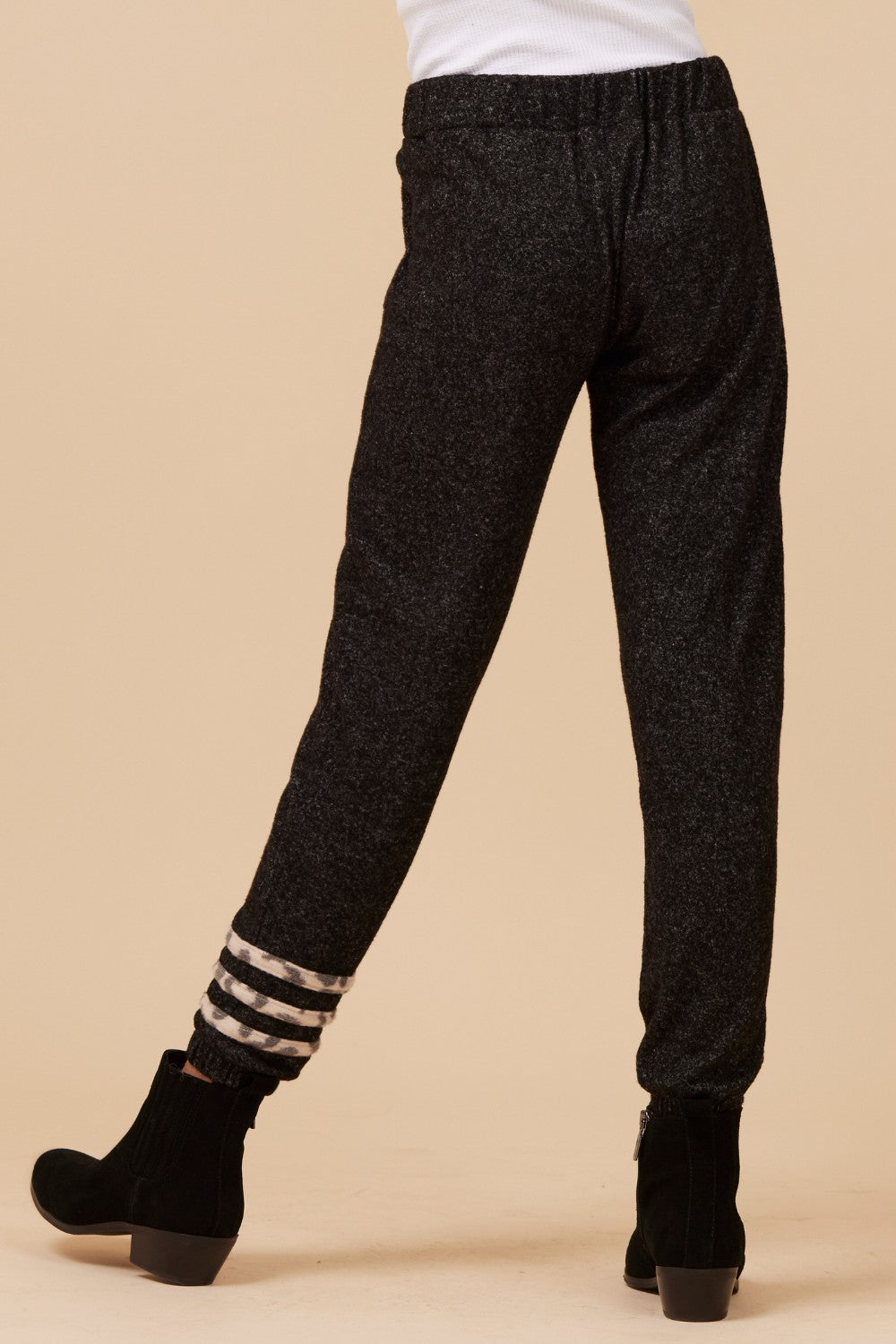 LEOPARD STRIPE HACCI JOGGER | Vintage Havana Clothing